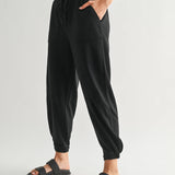 Offset Black French Terry Lounge Joggers
