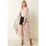 FLOWER PRINT MAXI DUSTER