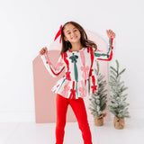 Wrapping Bows Peplum Top