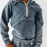 Navy Vintage 1/4th Hoodie-Jogger Set