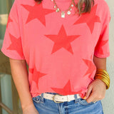Red Star Printed Tee