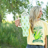 Mint Retro Corn 40oz Water Tank Tumbler