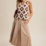 Crochet Granny Square Tassel Tie Vest
