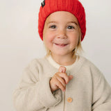 Red Chunky Knit Beanie