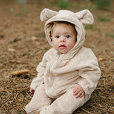 Fleece Bear Hooded Zipper