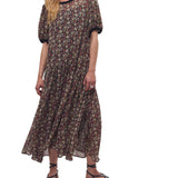 Free People Black Courtside Crush Maxi Dress