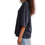 Free People Black Perfect Oversized Tee