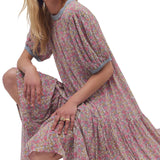 Free People Blush Courtside Crush Maxi Dress