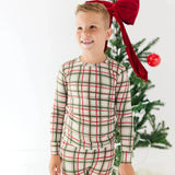 Double Plaid Two-Piece Set