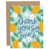 Thank You So Much Lemons Greeting Card