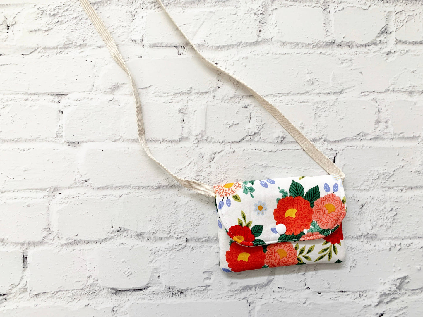 Kids Purse Red Floral