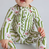 Meadow Stripes Dream Ruffle Romper