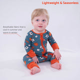Bamboo Baby Convertible Zipper Pajama Sports Balls