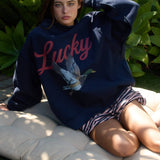 Lucky & Mallard Mock-Neck Sweatshirt