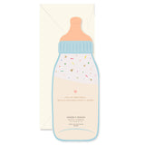Baby Bottle Die-Cut Greeting Card