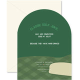 Time to Par-Tee Golf Birthday Arch Greeting Card