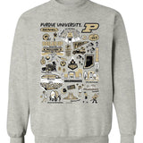Purdue Boilermakers Impressions Black Sweatshirt