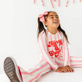 Pink Candy Cane Stripe Flares