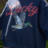 Lucky & Mallard Mock-Neck Sweatshirt