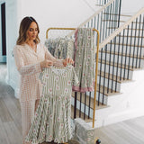 Stripes Ruffle Dress