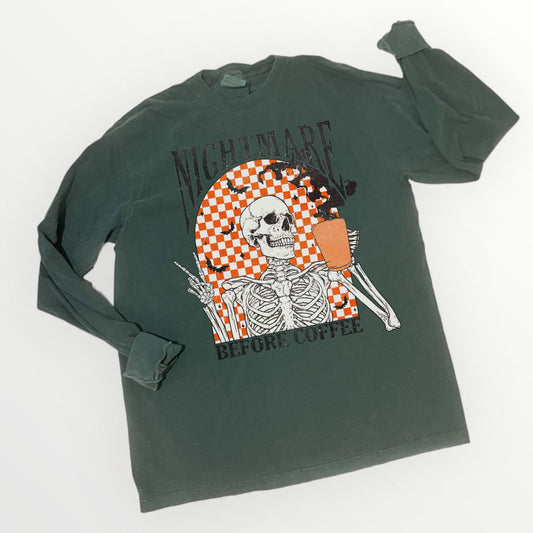 Nightmare Before Coffee T-shirt (or long sleeve)
