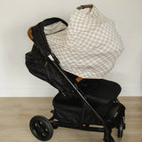 Taupe Checkered Bamboo Multi-Use Cover