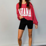 'INDIANA' Comfy Oversize Graphic Sweatshirt