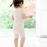 Ivory Ruffle Short Set