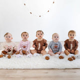 Coquette Football Patch Long Sleeve Romper