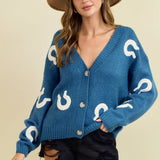HORSESHOE PATCH CARDIGAN