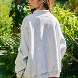 Reversible USA/America Mock Neck Sweatshirt
