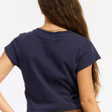 Navy & White Game Day Baby Tee