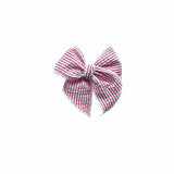Red & White Stripe Bow