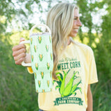 Mint Retro Corn 40oz Water Tank Tumbler