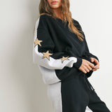 Round Neck Sweatshirt with Star