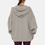 Oversized Grey Zip Up Hoodie