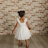 White Eyelet Dress