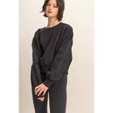 Black Star Patch Crewneck Sweatshirt