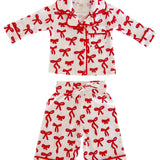 Red Bows Organic Pointelle Lounge Set