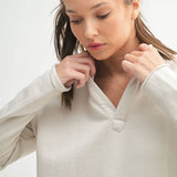 Light Grey Vintage Henley Tee
