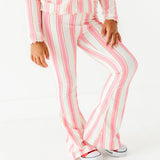 Pink Candy Cane Stripe Flares