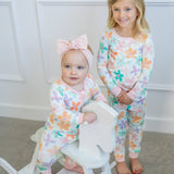 Retro Daisy Two-Piece Kids Jammies