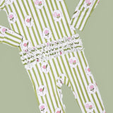 Meadow Stripes Dream Ruffle Romper