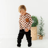 Gingerman Check Henley Top