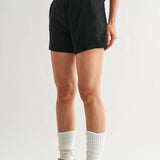 Offset Black French Terry Lounge Shorts