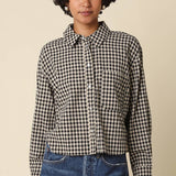 Alvina Gingham Button-Up Shirt