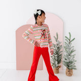 Holly Red Ribbed Flares