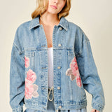 Peony Denim Jacket