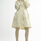Waterproof Oat Milk Lightweight Rain Jacket