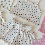 Blue Summer Flower Pointelle Set
